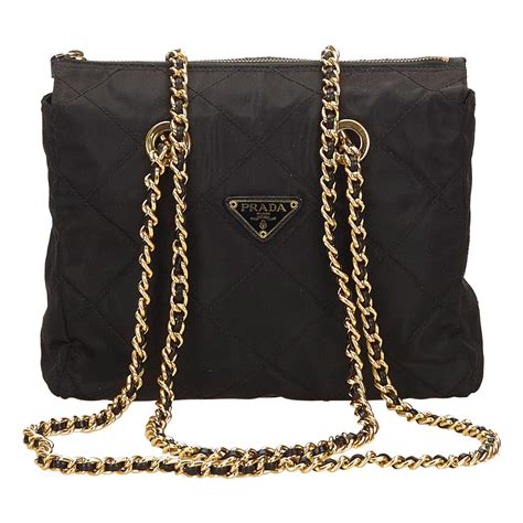 vintage prada chain bag